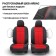 Autoshekhli university Autoprofi TT-902P BK/RD (M), polyester, a set of 9 items, front row, rear row, black/red
