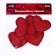 Decorative hearts, set 5 pcs., Size 1 pcs: 5.3 × 5 cm, red color