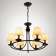 AMALIA CHARTALY 6H14 40W Black 75x75x60-67cm Bayerlux