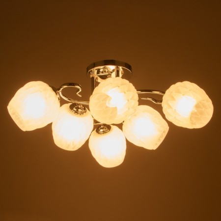 Daphne lamp 6x40W E27 chrome 64x64x23cm-2