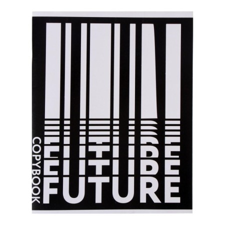Notebook of 48 sheets in Calligrata Black and White cage, cover coated paper, block No. 2, whiteness 75% (gray sheets), mix-2
