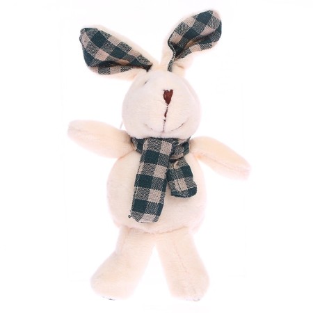 Soft toy "Rabbit with a scarf in a cage", on a suspension, color mix-2