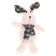 Soft toy "Rabbit with a scarf in a cage", on a suspension, color mix