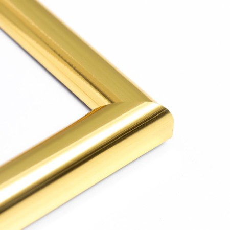 Photo frame Plastic "Mira" 21x29.7 cm, (A4) gold (plastic screen)-2