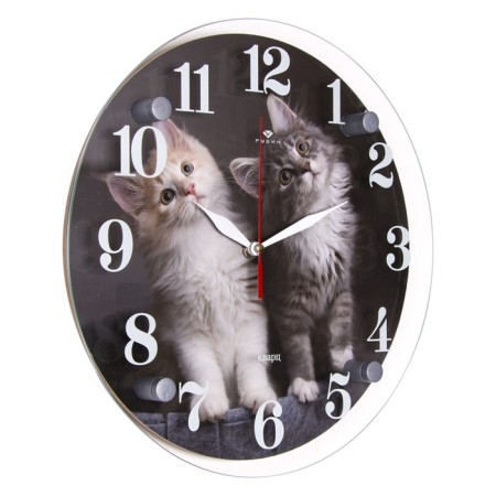 Watch wall, interior "pets", D-30 cm, silent-1