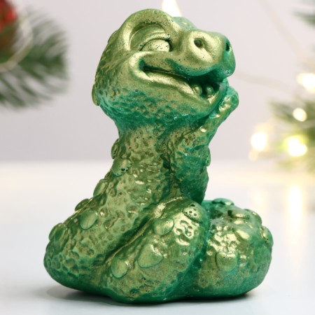 Figure "Snake Baby" light green, 5x4cm-1
