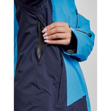Ski costume female winter, size 52, blue color-9