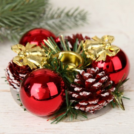 Summary for one candle "bells" cones, balls, 11x4 cm di-2 cm