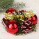 Summary for one candle "bells" cones, balls, 11x4 cm di-2 cm