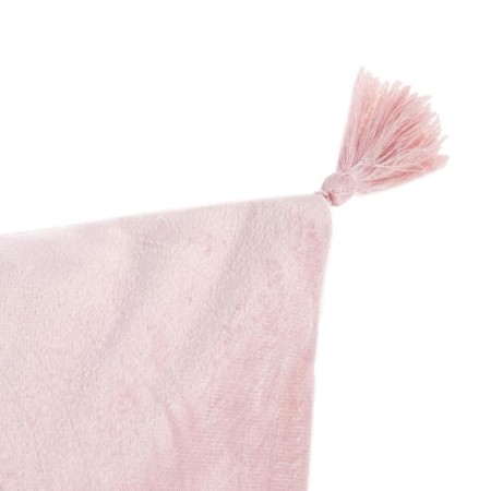 Decorative pillowcase with brushes Ethel Color Pink, 45x45 cm, polyester, velor-1