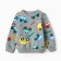 Set for a boy (sweatshirt, trousers), gray color, height 86 cm