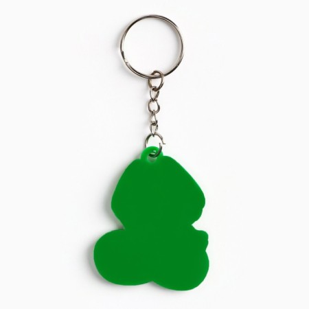 New Year keychain, for keys, rubber "New Year", mix, 4 pcs-15