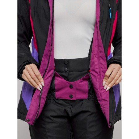 Ski jacket female winter, size 48, black color-14