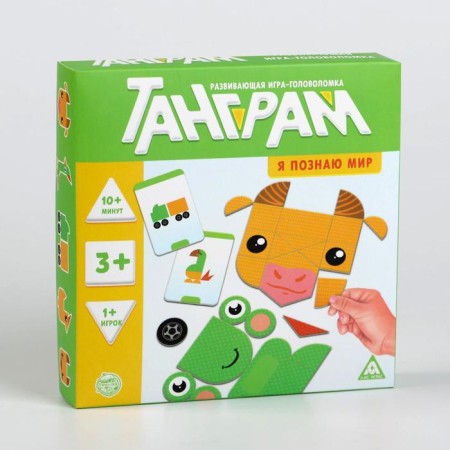 Developing head game “Tangram. I know the world ", 3+-7
