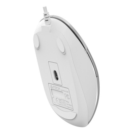 Mouse A4Tech FSTYLER FM26 silver/white optical (2000DPI) USB for a laptop (4but)-8