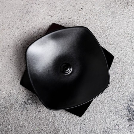 Clouver "Quarter H" Metal for 1 candle, 9.5x3 cm, black-3