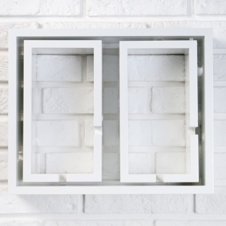 Set of shelves 1+2 white, large 40*30cm, 2 average 25*15cm-1