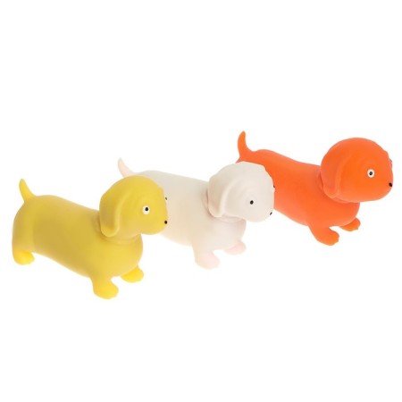 Mick anti -stress pulling "Dachshund", with sand, Mix color, in showbox-7