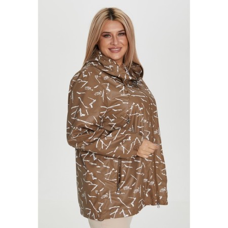 Women's jacket, size 60, brown color-3