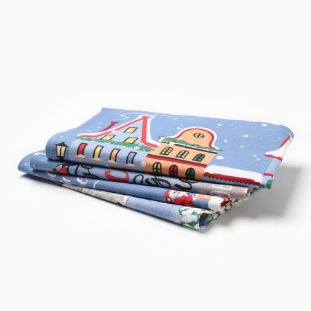 A set of kitchen towels "Dolyana" Miracles Time 35x60cm-4pcs, 100% HL-3