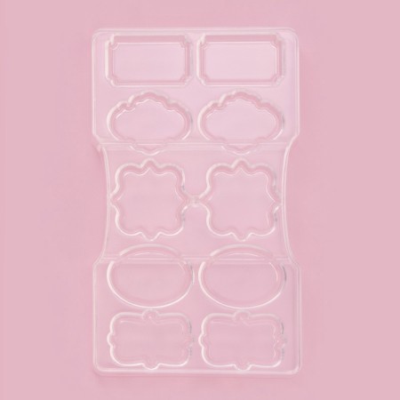Form for chocolate and sweets "Frame", 10 cells, 20 × 12 × 2.5 cm-1