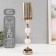 Summary Metal for 1 candle "Marble Ball" gold 49x10x10 cm