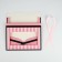 Folding box for flowers with the window “Thank you for being”, pink, 16 x 27 x 9 cm