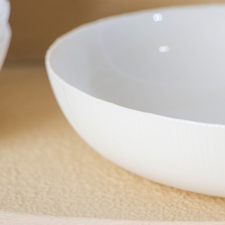 A set of dining plates Luminarc Diwali Precious, 800 ml, d = 20 cm, glass ceramics, 6 pcs, white color-3