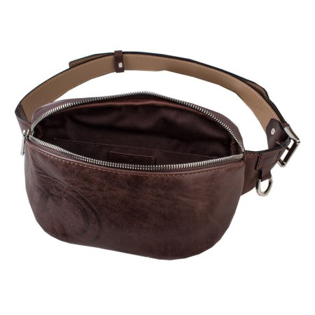 Waist bag, lightning department, adjustable belt, color brown druid-1