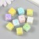 Busina for creativity Plastic "Cubed Cheese" Parotra Pastel Mix 1.4x1.4x1.4 cm