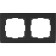 Frame for 2 posts WL04-FRAME-02-BLACK, Black color