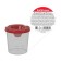 A glass - a non -multened non -m about 200 ml, Erichkrause Classic, Red