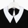 School blouse for a girl, black/white color, height 122 cm