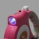 Roulette "Pigzon" with a flashlight, rubberized pen, 5 m, up to 35 kg, pink