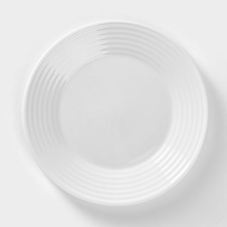 Plate flat Harena asean, d = 23 cm, white color