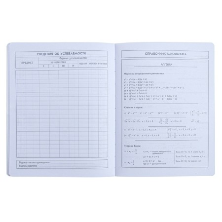 Universal diary 1-11 grade, 48 sheets "stars", artificial leather cover, offset block-8
