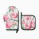 Kitchen "peonies" mittens-seizure 20x27cm, severity 17x17cm 100% p/e