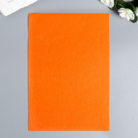 Fighting felt "bright orange" 1 mm (set of 10 sheets) A4 format format-1