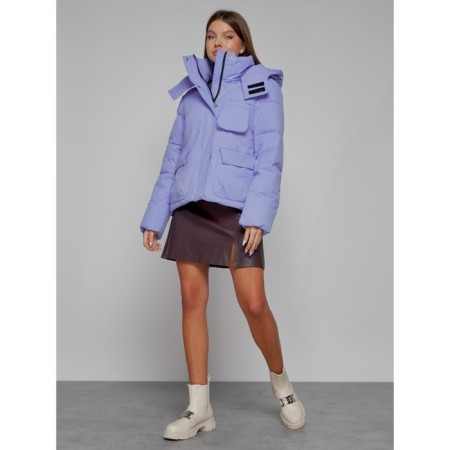 Winter jacket, size 44, purple color-12