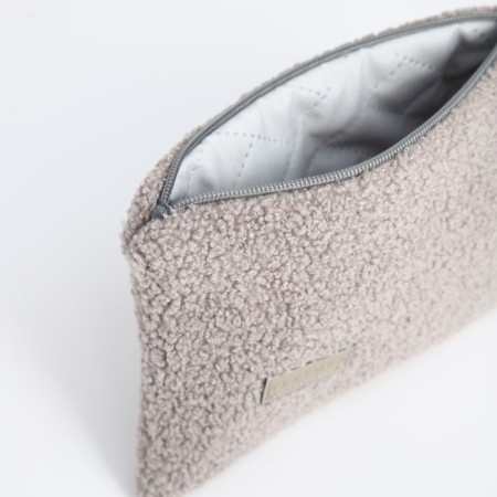 Lightning cosmetic bag, textura, gray color-6