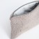 Lightning cosmetic bag, textura, gray color