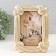 Polystone photo frame 10x15 cm "Nodes" white with gold 14.2x2.2x19.2 cm