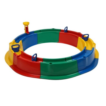 Plastic sandbox, 136 × 136 × 18 cm, with a set for games, "Tuba-Duba"-7