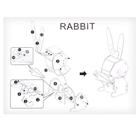 Set for creativity Soster 3D figures "Rabbit"-5