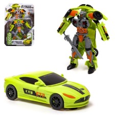 Autobot robot, transforms, green color