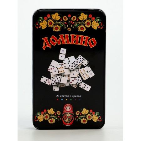 Domino board game "Matryoshka", bone 4.9 x 2.4 x 0.9 cm-5