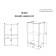Hinged cabinet B400, 400x290x626 ash shimo dark/ash shimo bright