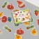 Stickers for creativity "Fruits and berries" embossing gold set 48 pcs 9x7x0.8 cm