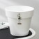 Flower pots with an insert "Porto", 9 l, white color