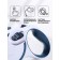 Roulette with a system of effective twisting a leash, 3 m, up to 15 kg, gray-blue